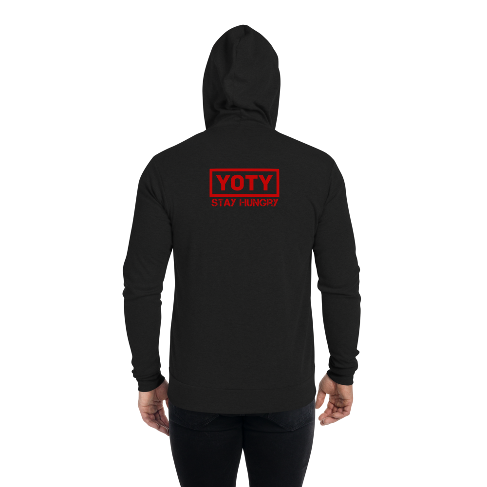 Stay Hungry all red hoodie